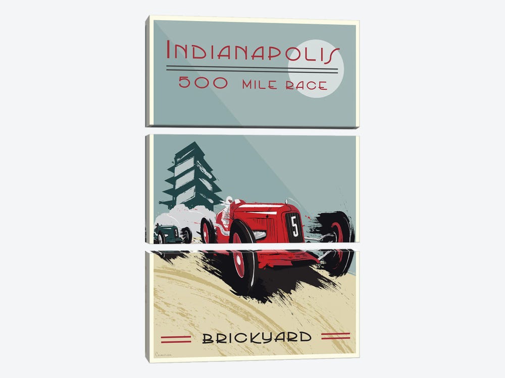 Indianapolis 500, Brickyard 500 by Fly Graphics 3-piece Canvas Art