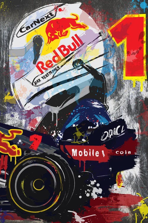 Max Verstappen, Red Bull Racing, Red Bull, F1 Poster