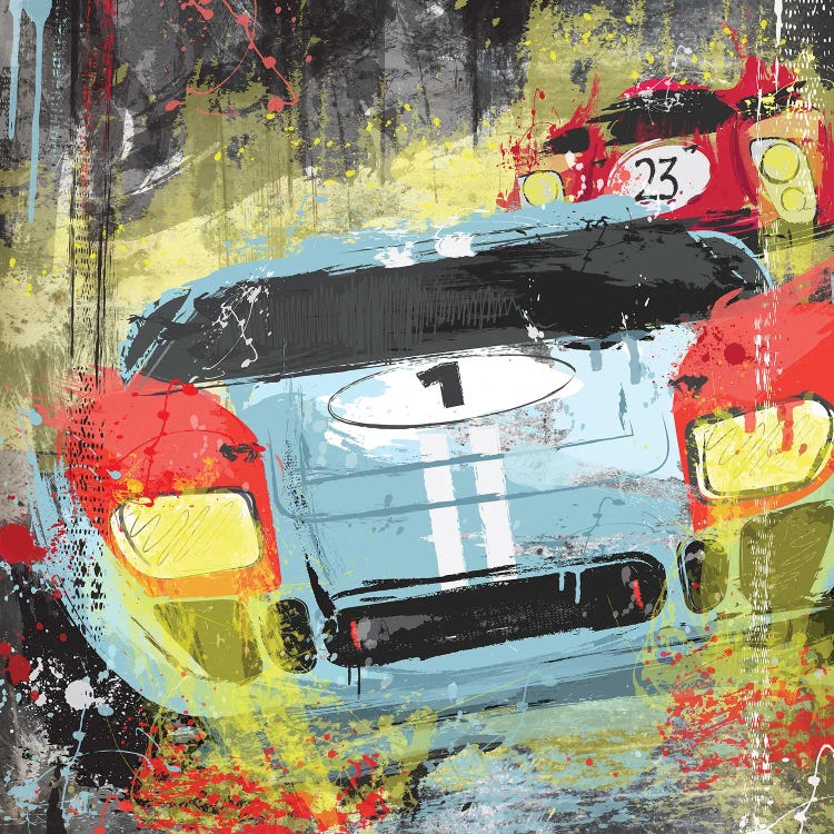 Ford Vs. Ferrari by Fly Graphics wall art