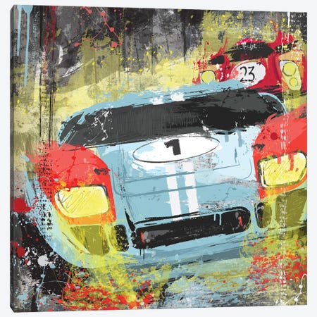 Ford Vs. Ferrari Canvas Print #FLY82} by Fly Graphics Canvas Artwork