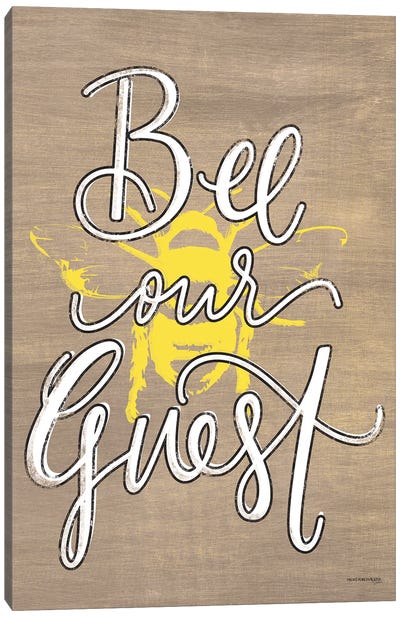 Bee Our Guest Canvas Art Print