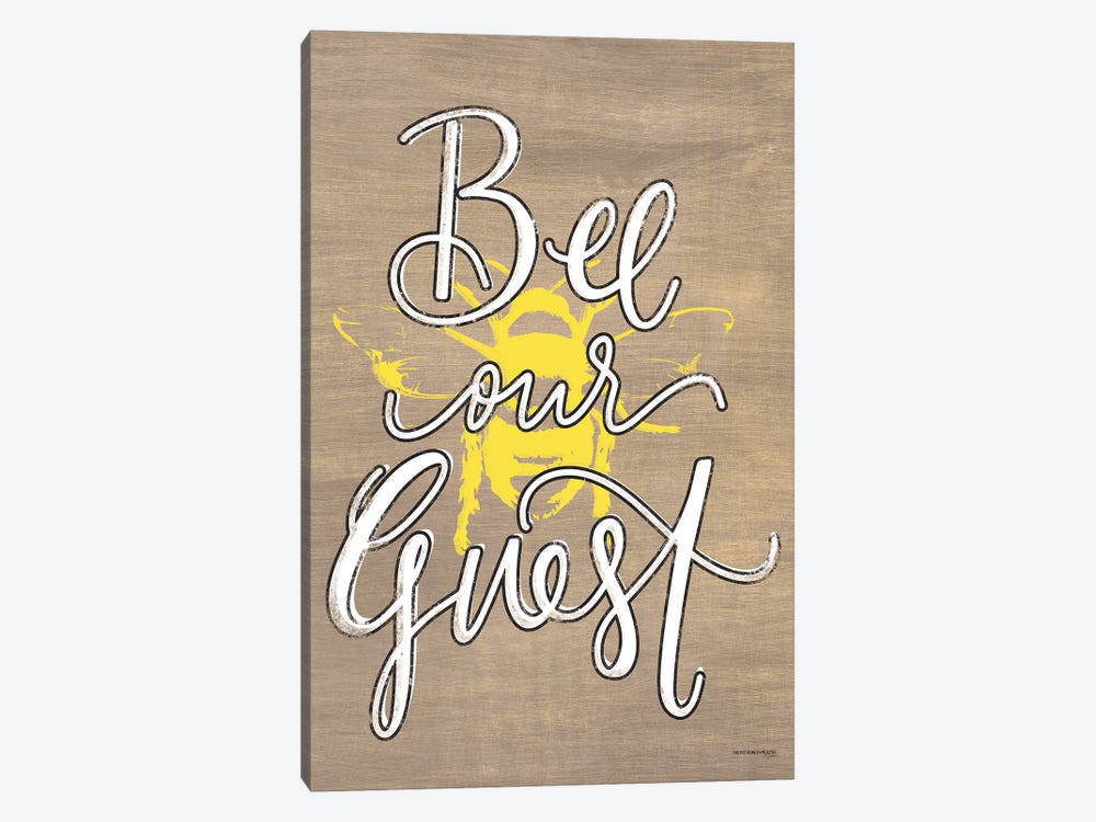 Bee Our Guest 1-piece Canvas Art
