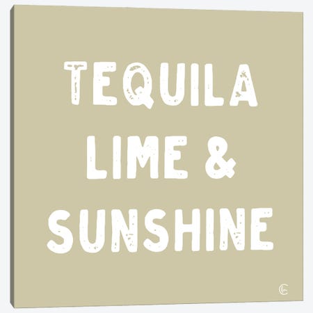 Tequila, Lime & Sunshine Canvas Print #FMC110} by Fearfully Made Creations Canvas Art Print
