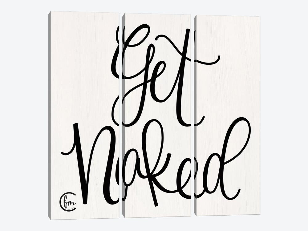 Get Naked by Fearfully Made Creations 3-piece Canvas Artwork