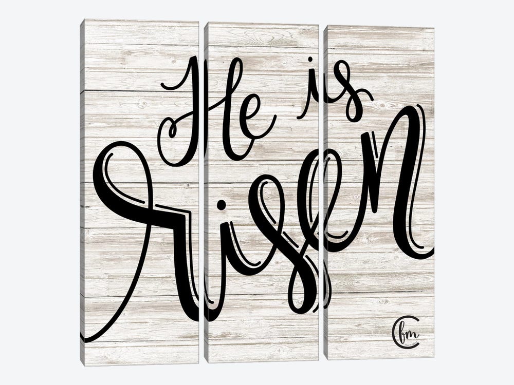 He is Risen by Fearfully Made Creations 3-piece Canvas Art Print
