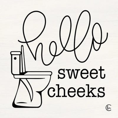 Hello Sweet Cheeks Canvas Art Print By Fearfully Made Creations Icanvas