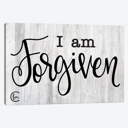 I am Forgiven Canvas Print #FMC28} by Fearfully Made Creations Canvas Print
