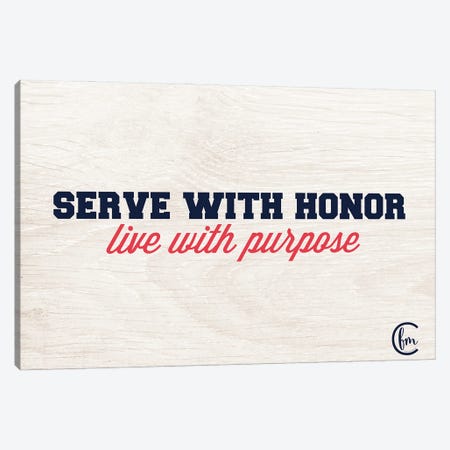 Honor and Purpose Canvas Print #FMC56} by Fearfully Made Creations Canvas Print