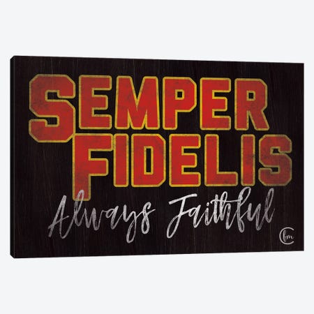 Semper Fidelis Canvas Print #FMC60} by Fearfully Made Creations Canvas Print
