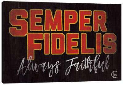 Semper Fidelis Canvas Art Print - Marines Art