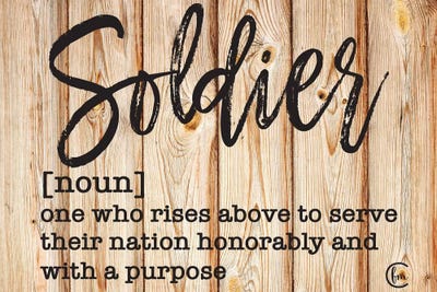 Soldier by Fearfully Made Creations art print