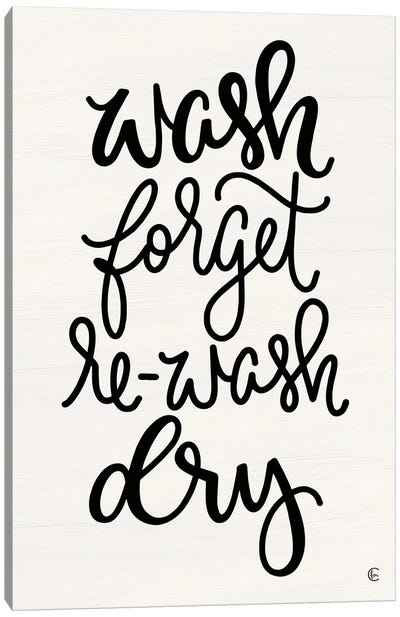 Wash and Forget    Canvas Art Print