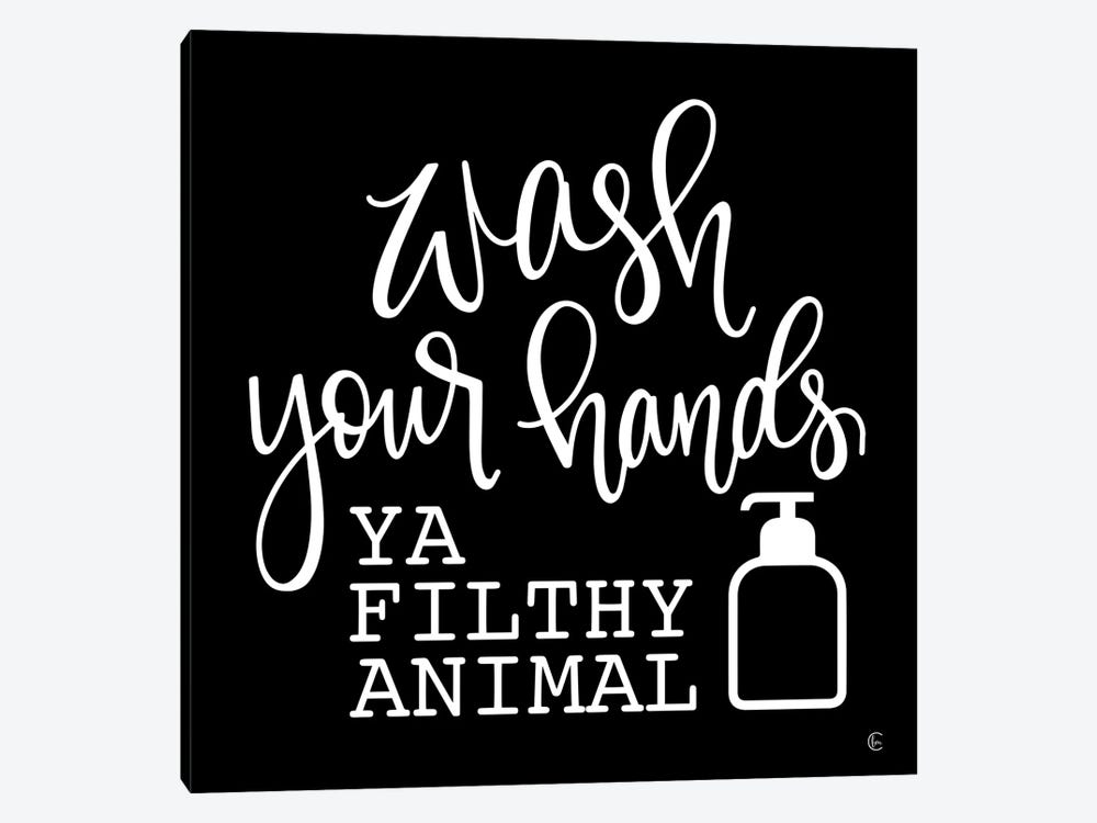 Wash Your Hands by Fearfully Made Creations 1-piece Canvas Artwork