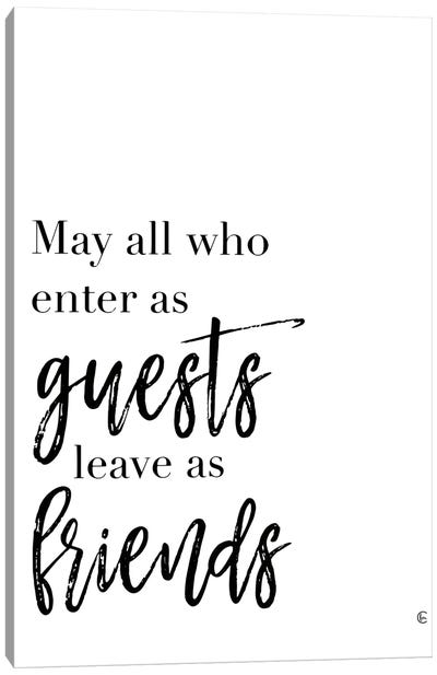 Guests And Friends Canvas Art Print