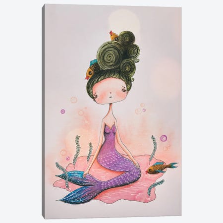 The Mermaid Canvas Print #FMM24} by Femke Muntz Canvas Art