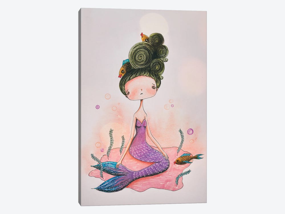 The Mermaid by Femke Muntz 1-piece Canvas Art