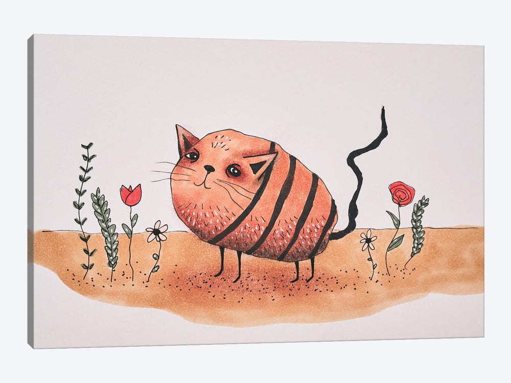 Mr. Potato Cat by Femke Muntz 1-piece Canvas Print