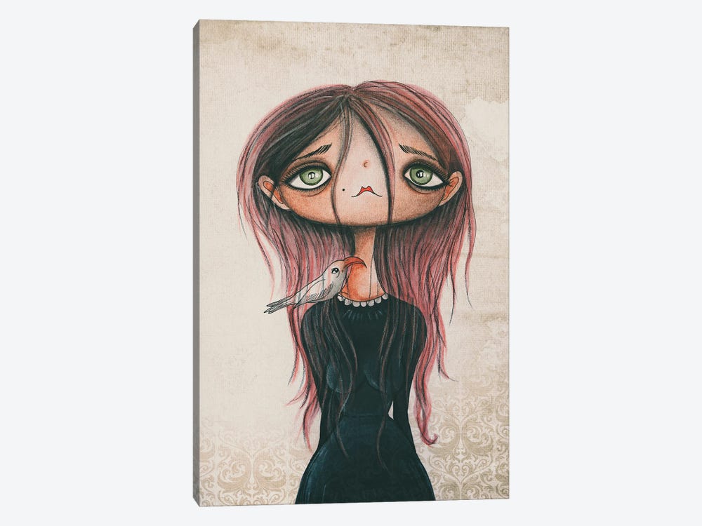 Green Eyed Girl by Femke Muntz 1-piece Canvas Art Print