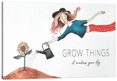 Grow Things Canvas Art Print - Femke Muntz