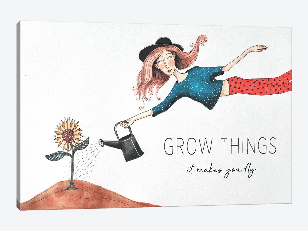 Grow Things by Femke Muntz 1-piece Canvas Print
