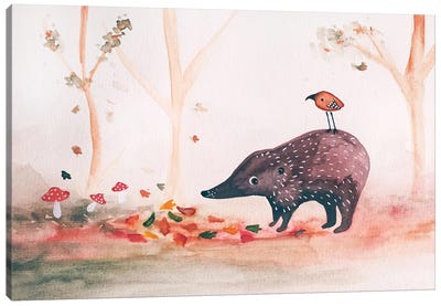 Little Fall Scene Canvas Art Print - Femke Muntz