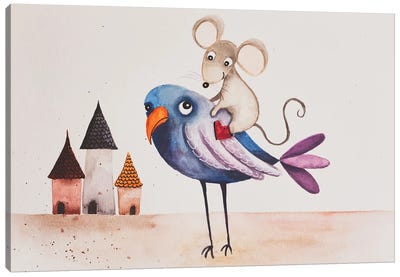 A Flight For Mouse Canvas Art Print - Femke Muntz