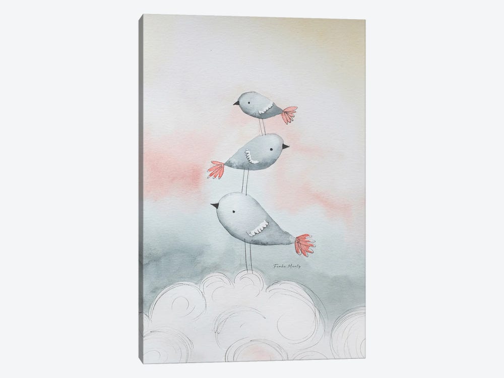 Birds In The Clouds by Femke Muntz 1-piece Art Print