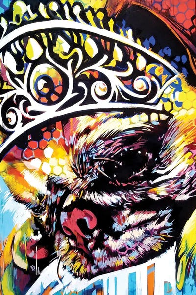 Queen Pug by Fernan Mora framed wall art