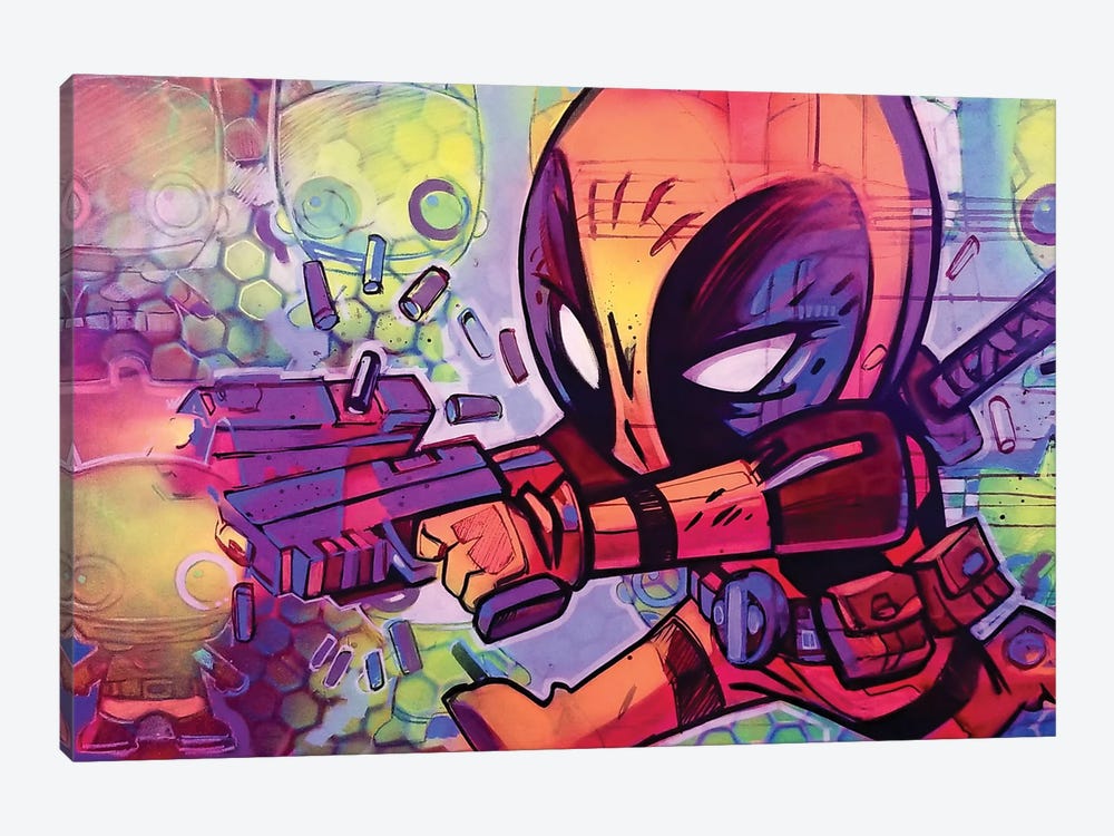 Deadpool by Fernan Mora 1-piece Canvas Wall Art