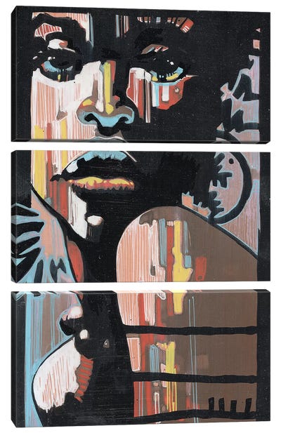 Jazz In The Dark Canvas Art Print - 3-Piece Street Art