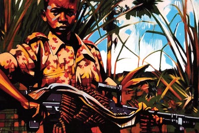 INFANT-ry Soldier by Fernan Mora framed canvas print