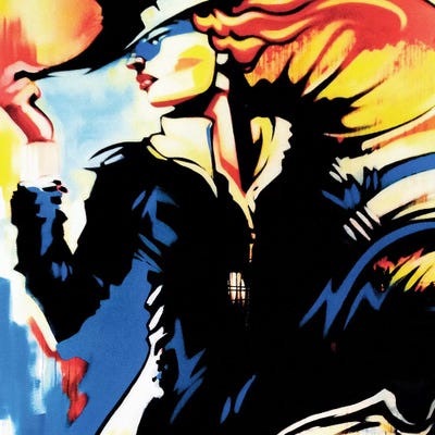 My Orange Hat by Fernan Mora framed canvas print