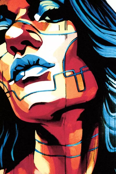 Queen 407 by Fernan Mora framed canvas print