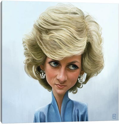 Diana Canvas Art Print - Princess Diana