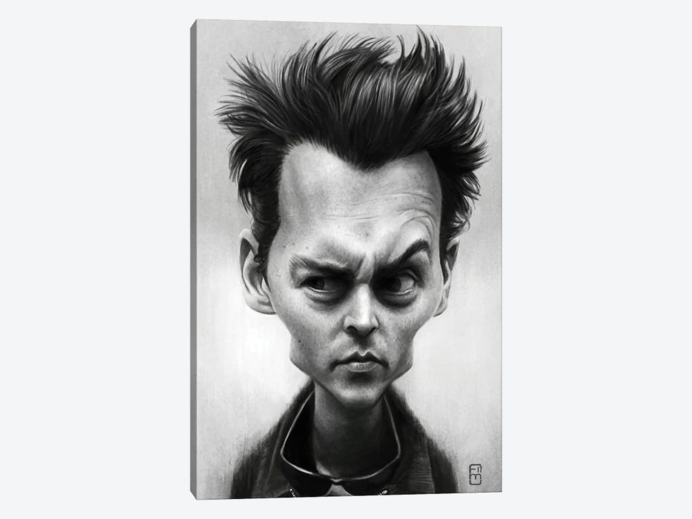 Johnny Depp by Fernando Méndez 1-piece Canvas Wall Art