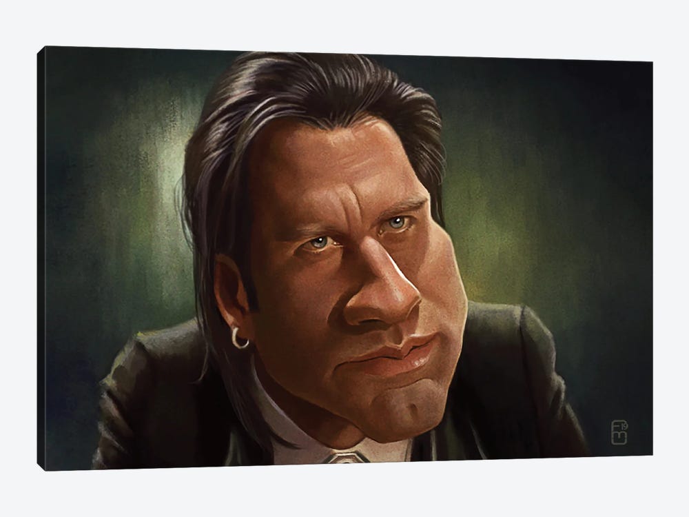 John Travolta by Fernando Méndez 1-piece Canvas Print