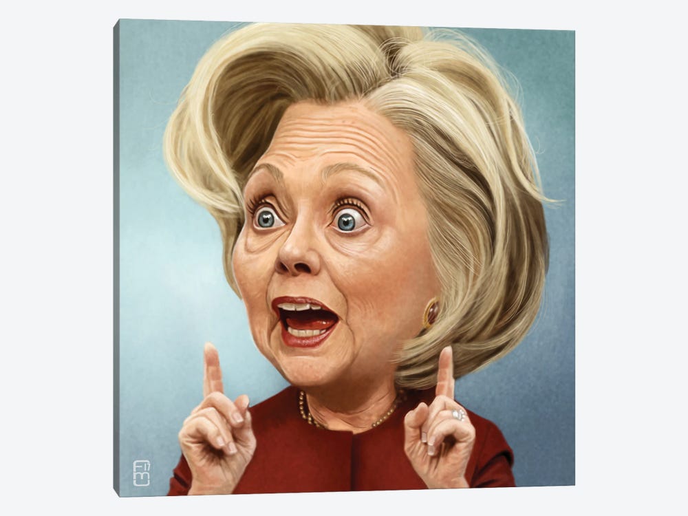 Hillary Clinton by Fernando Méndez 1-piece Canvas Art