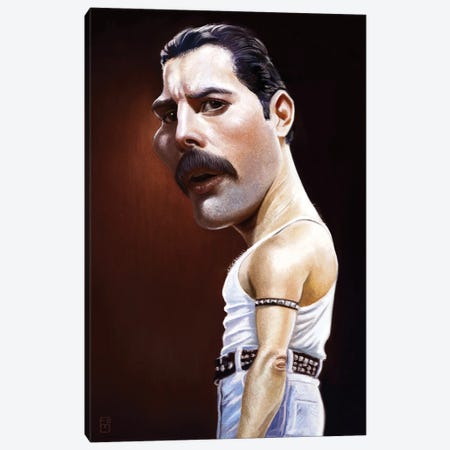 Freddie Mercury Canvas Print #FMZ26} by Fernando Méndez Art Print