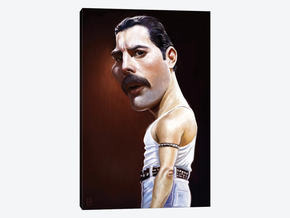 Freddie Mercury by Fernando Méndez 1-piece Canvas Wall Art