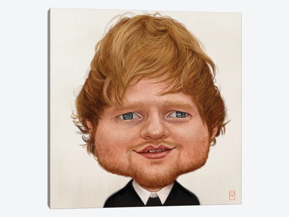 Ed Sheeran by Fernando Méndez 1-piece Canvas Art Print