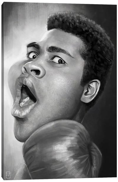 Muhammad Ali Canvas Art Print - Fernando Méndez