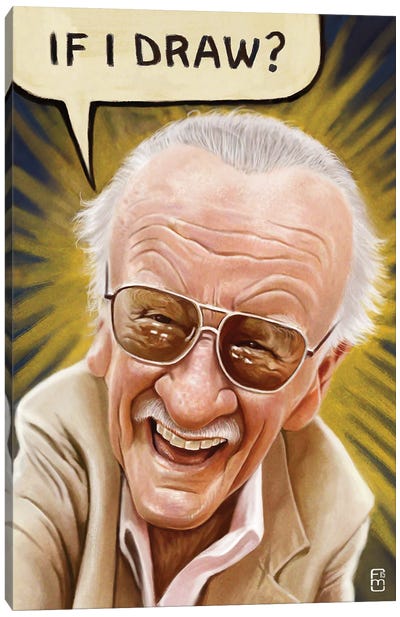 Stan Lee Canvas Art Print - Fernando Méndez