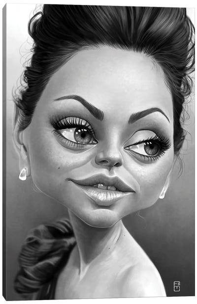 Mila Kunis Canvas Art Print - Fernando Méndez