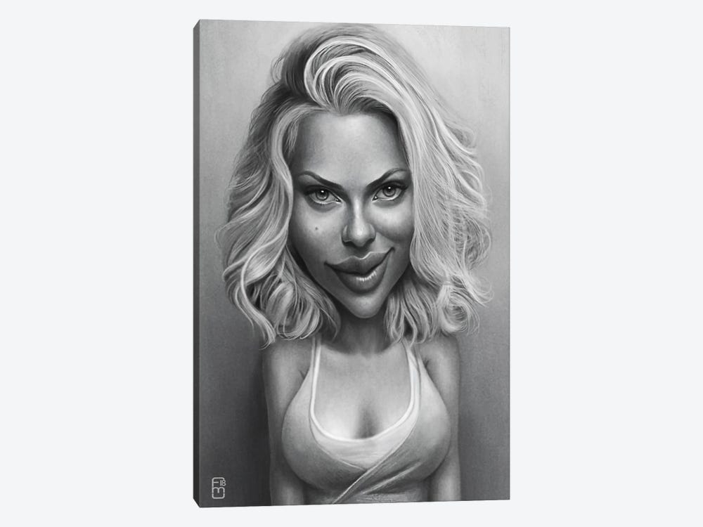 Scarlett Johansson by Fernando Méndez 1-piece Art Print