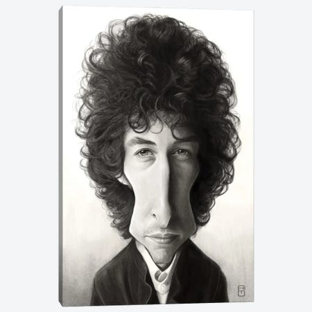 Bob Dylan Canvas Print #FMZ38} by Fernando Méndez Canvas Print