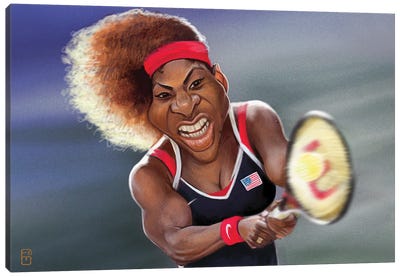 Serena Williams Canvas Art Print - Fernando Méndez