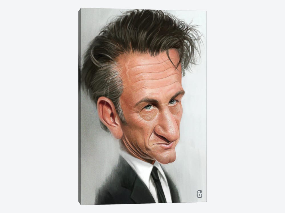 Sean Penn by Fernando Méndez 1-piece Canvas Art