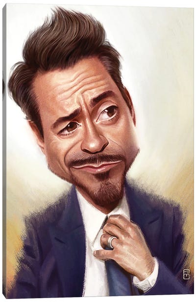 Robert Downey Jr. Canvas Art Print - Fernando Méndez