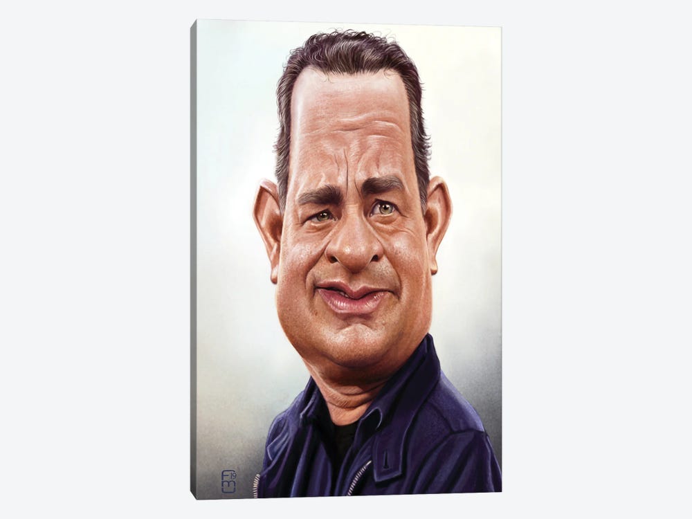 Tom Hanks by Fernando Méndez 1-piece Canvas Artwork