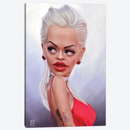 Rita Ora Canvas Print #FMZ9} by Fernando Méndez Canvas Print